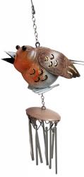 Small Metal Hanging Wind Chime - Robin
