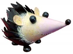 Small Metal Ornament - Hedgehog