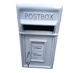 Small White Post Box
