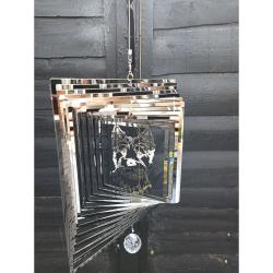Stainless Steel Wind Spinner - Westie Dog