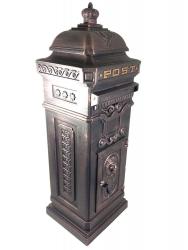 Vintage Bronze Grand Pillar Post Box COLLECTION ONLY