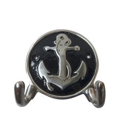 Vintage Metal Coat / Key Hook - Anchor