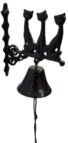 Cast Iron Wall Bell - Cat Design