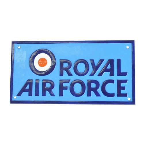 Cast Metal Sign - Royal Air Force Plaque