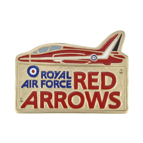 Cast Metal Sign - Royal Air Force Red Arows Plaque