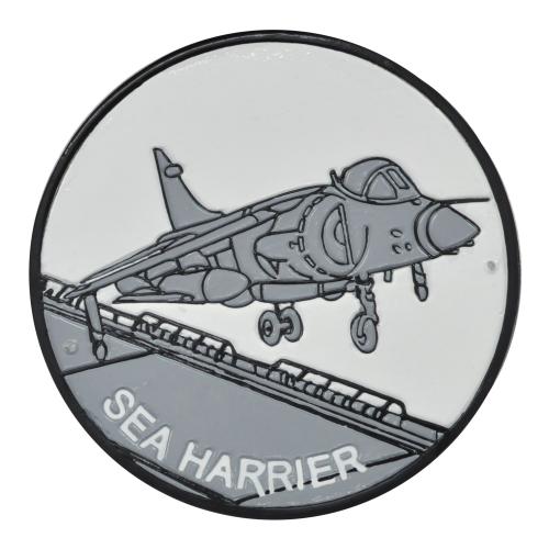 Cast Metal Sign - Sea Harrier Jump Jet Plaque
