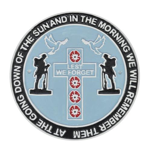 Cast Metal Sign - Soldier Lest We Forget Plaque