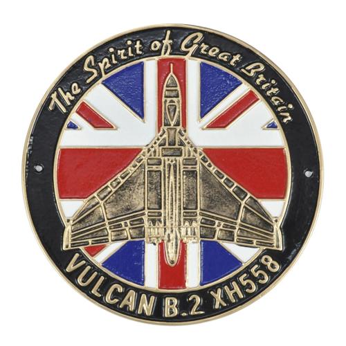 Cast Metal Sign - Vulcan Bomber Plaque