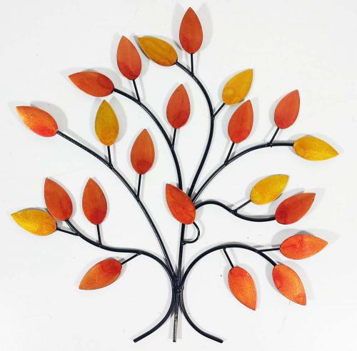 Metal Wall Art - Golden Autumn Tree Branch