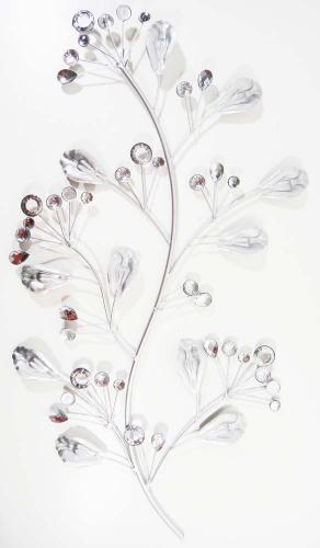 Metal Wall Art - Shimmering Jewel Tree Stem