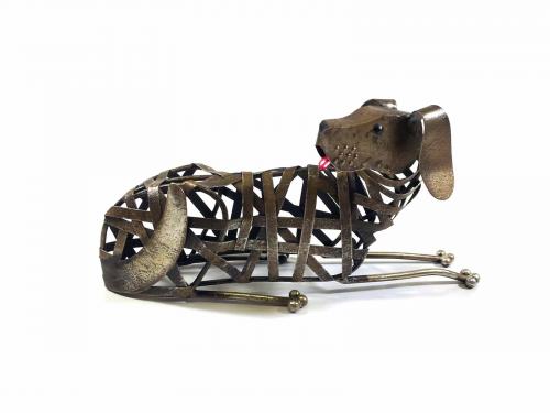 Metal Weave Dog Ornament
