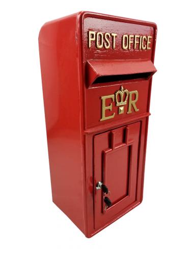 Replica Wall Mounted Royal Mail ER Post Box Or Letter Box - Red