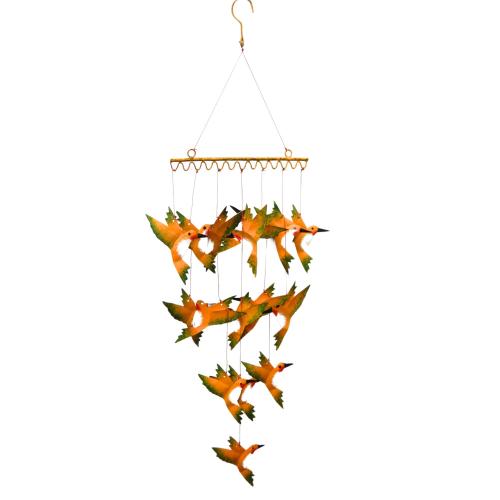 Small Metal Hanging Wind Chime - Hummingbird