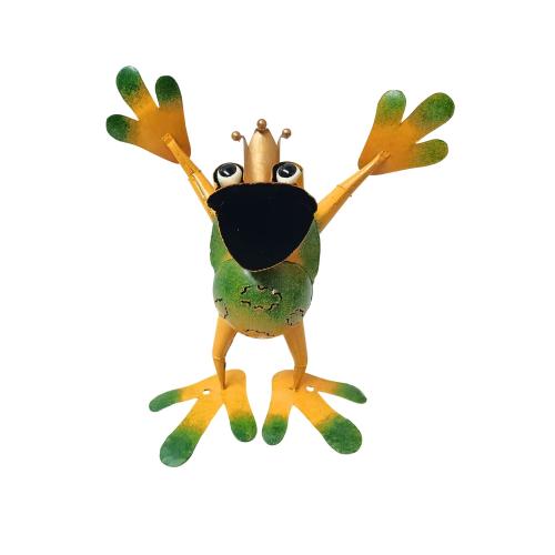 Small Metal Ornament - Standing Frog