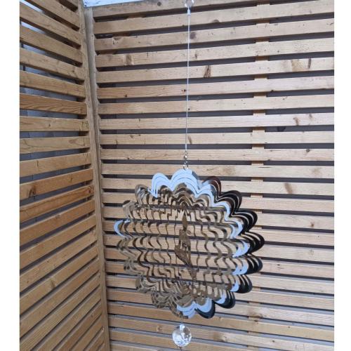 Stainless Steel Wind Spinner - Buddha