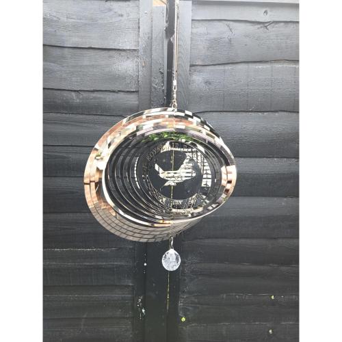 Stainless Steel Wind Spinner - C17 Globemaster Aeroplane