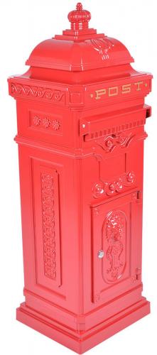 Vintage Red Grand Pillar Post Box