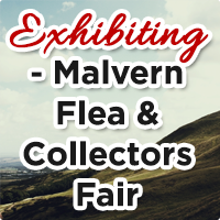 We're at the Malvern Flea and Collectors Fair this Easter Monday 21st April...