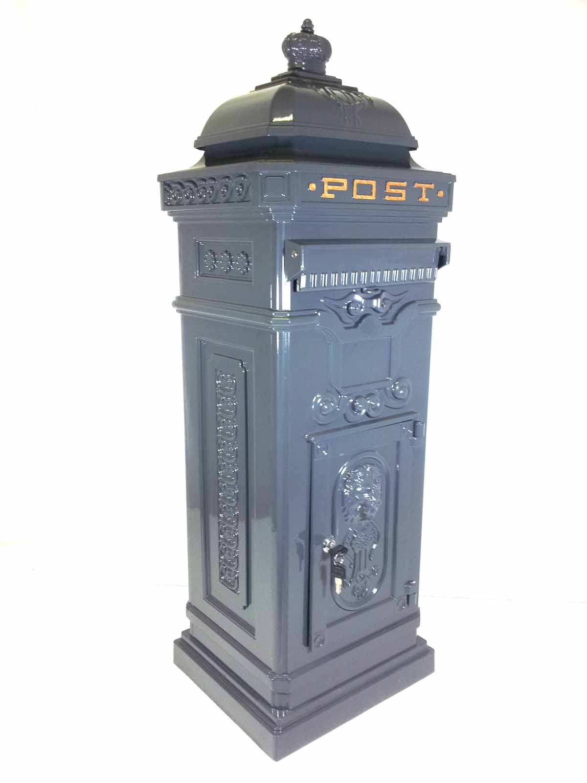 Aluminum post box