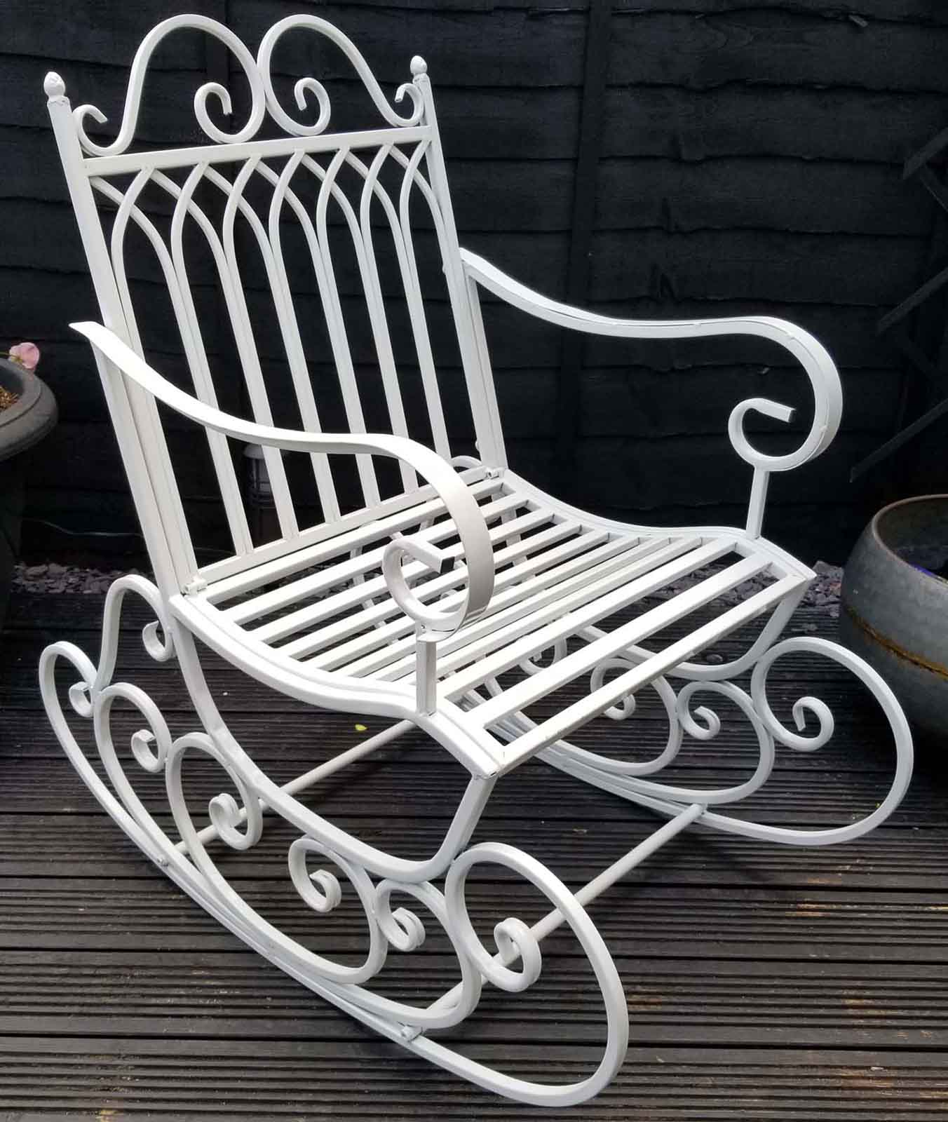 Garden Rocking Chair White